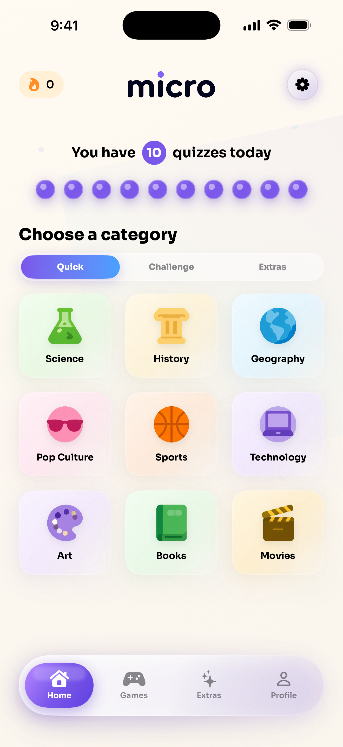micro app home screen